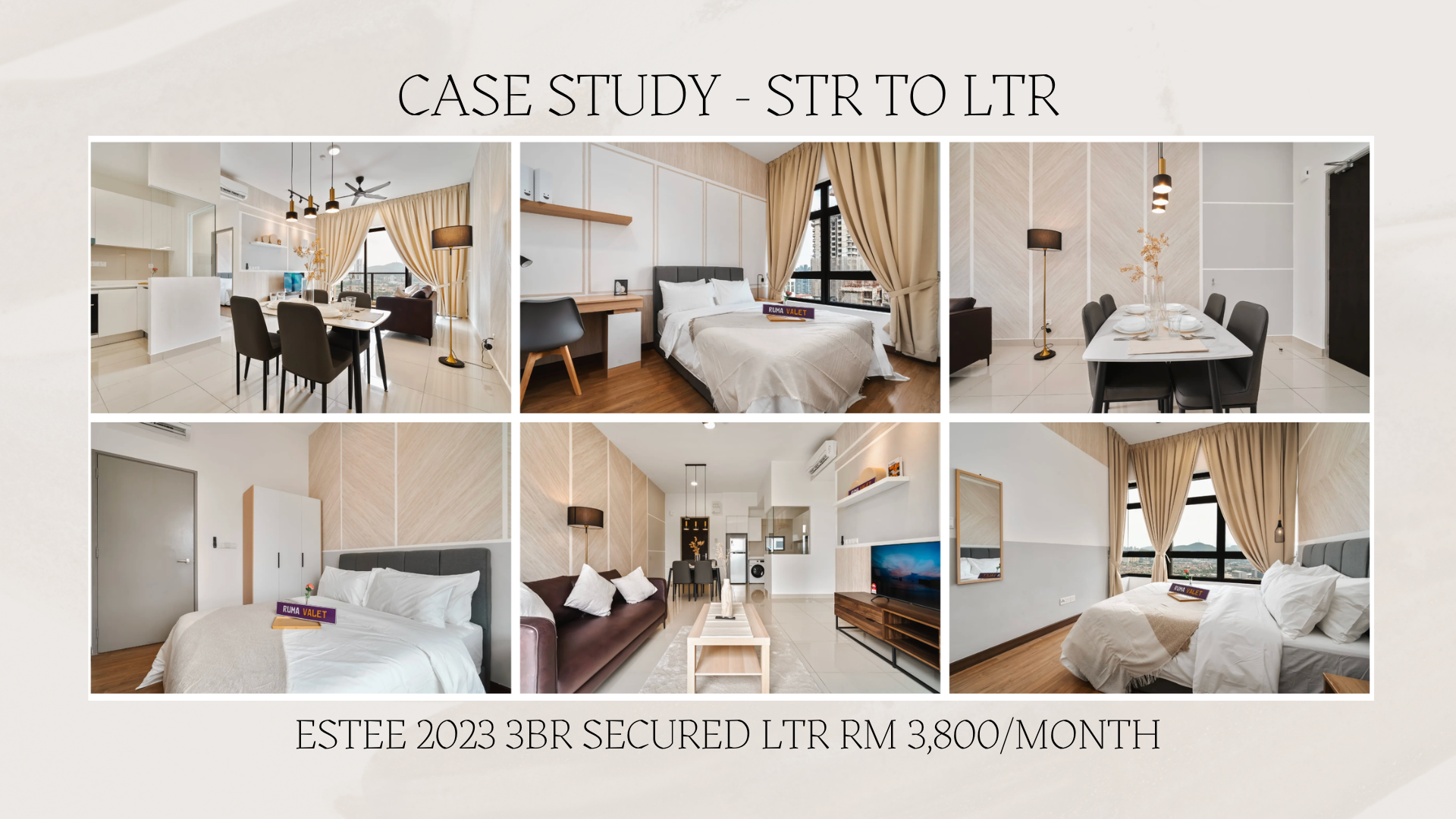 Estee three bedroom unit interiors styled by RumaValet